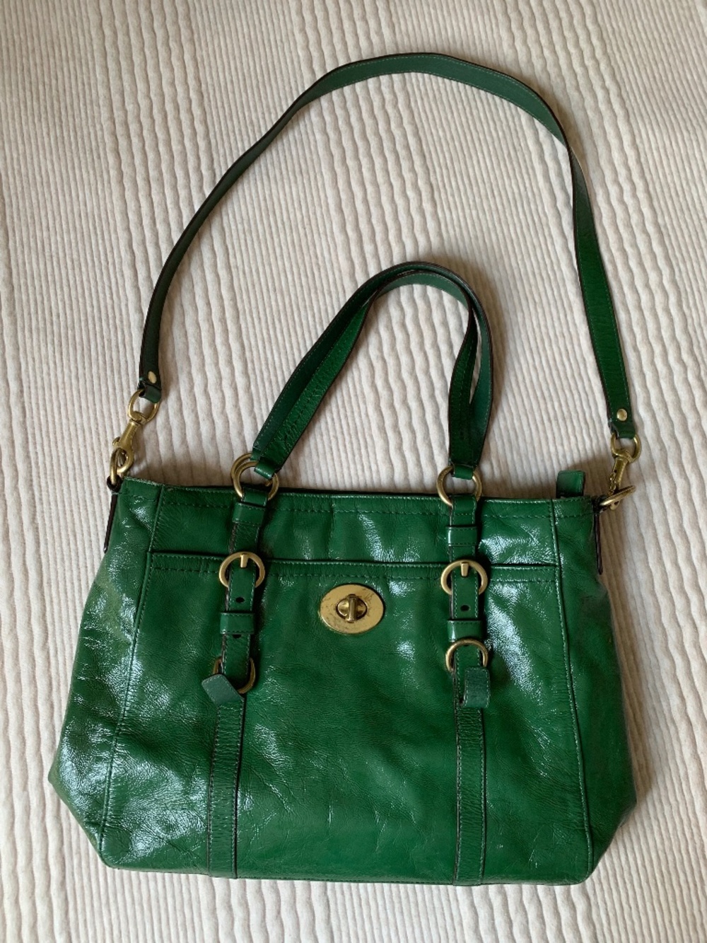 Coach Chelsea Green Leather  F14022 - Genuine Leather